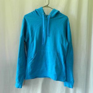 Womens Hoodie Size S Fruit of the Loom Blue pockets